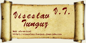 Višeslav Tunguz vizit kartica